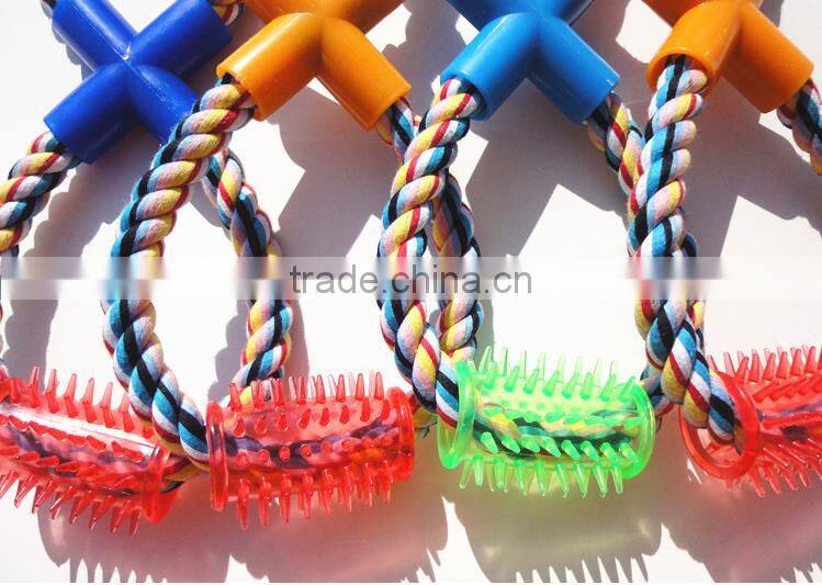 wholesales colorful cotton rope pet toys