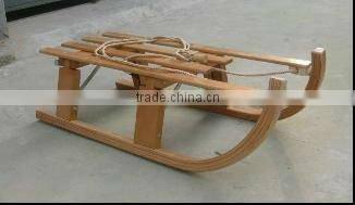 foldable wooden snow sled---Klappschlitten