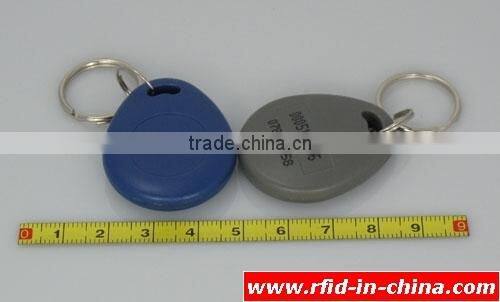 Factory Price Grey RFID Key Fob with 125KHz/ 13.56MHz Chip