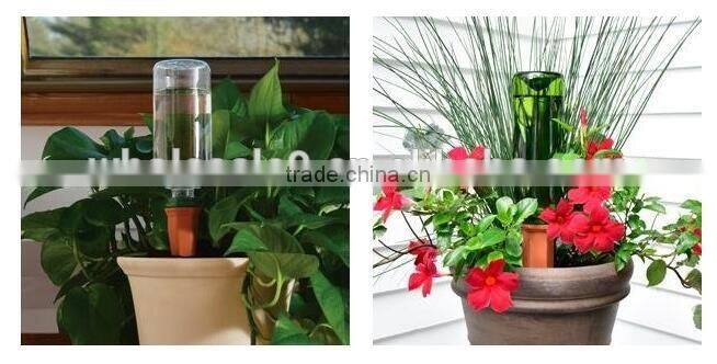 Terracotta Plant Watering Count Wine Bottle Stake Set