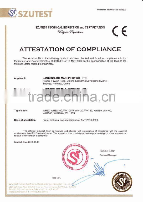 Construction machine trowelling machine power trowel WH100A