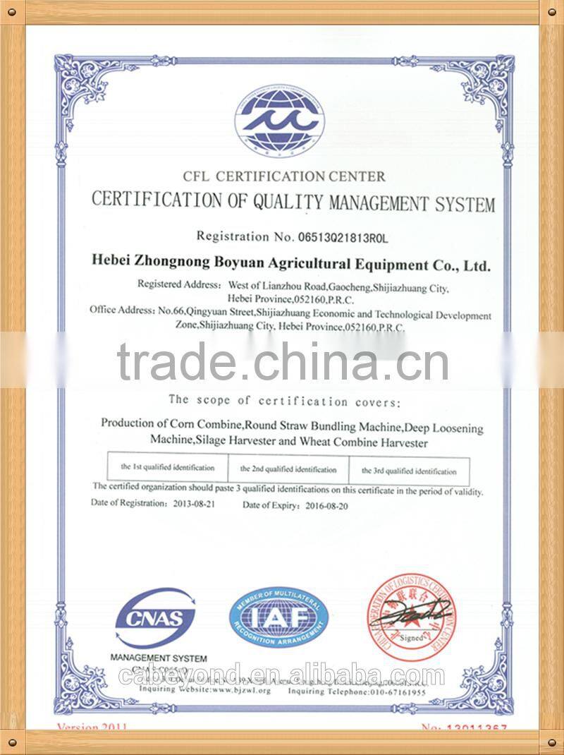 4QZ-8 Tractor Mounted Silage Maize Machine