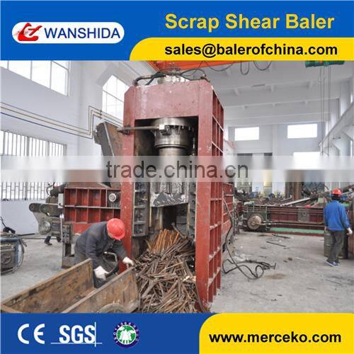 New arrival automatic waste car baling press and cut scrap car baler shear (CE)