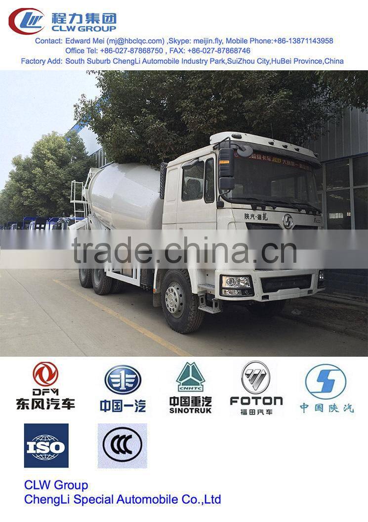 8~10 m3 Shacman concrete mixer truck, 8000~10000 liter Shacman concrete truck, 8~10 cbm Shacman mixer drum tank truck