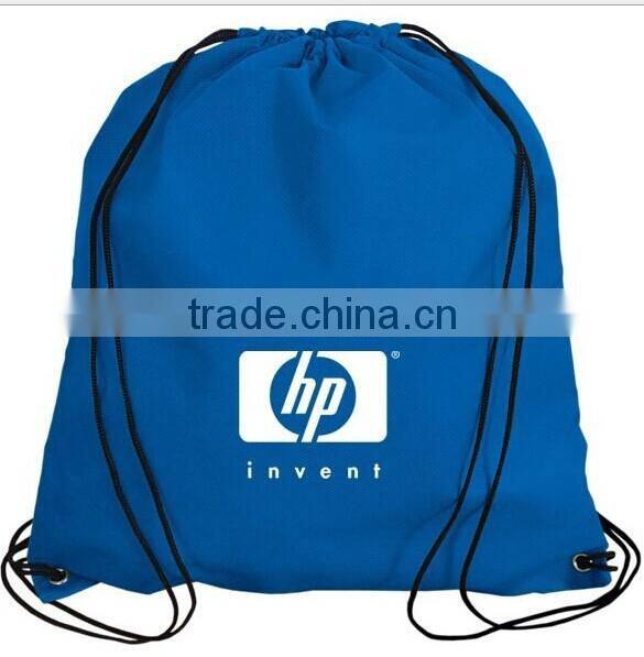 New custom polyester foldable drawstring beach bag