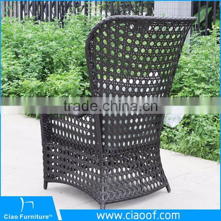 Modern aluminum high back garden furniture special weaving leisure chair