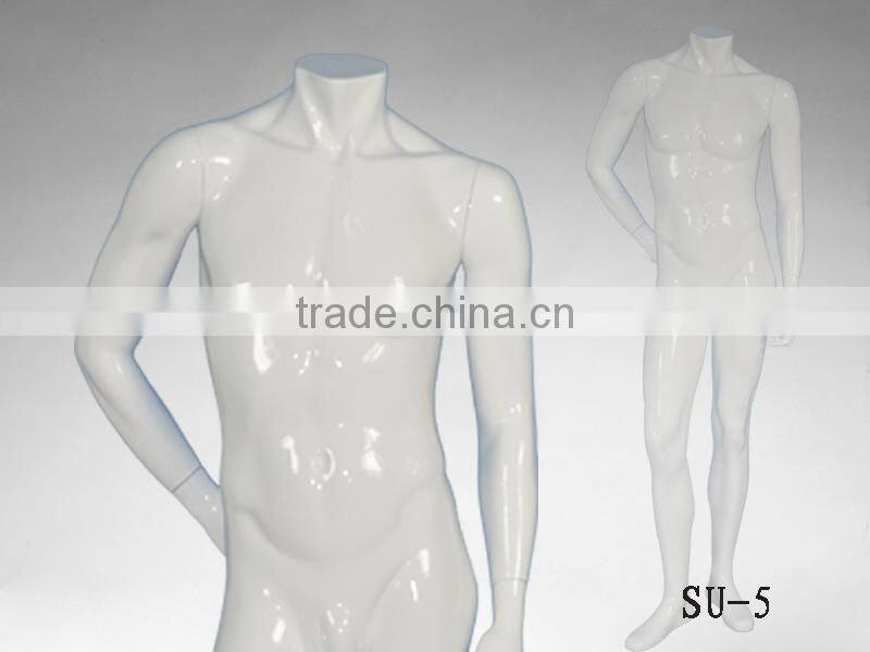 China Factory Fashion Fiberglass Male Mannequins Without Head