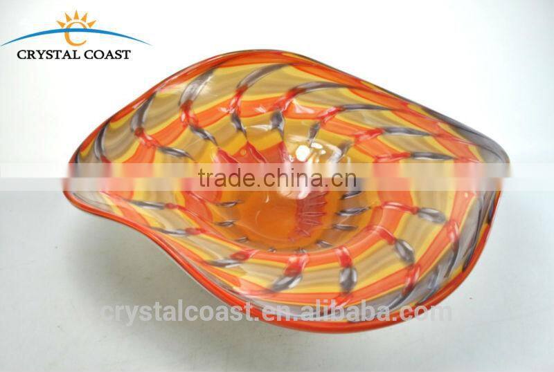 cheap wholesale handblown free shaped murano art decorative glass crafts for wedding