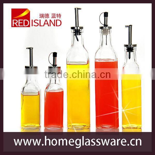 glass oil bottle set , vinegar bottle