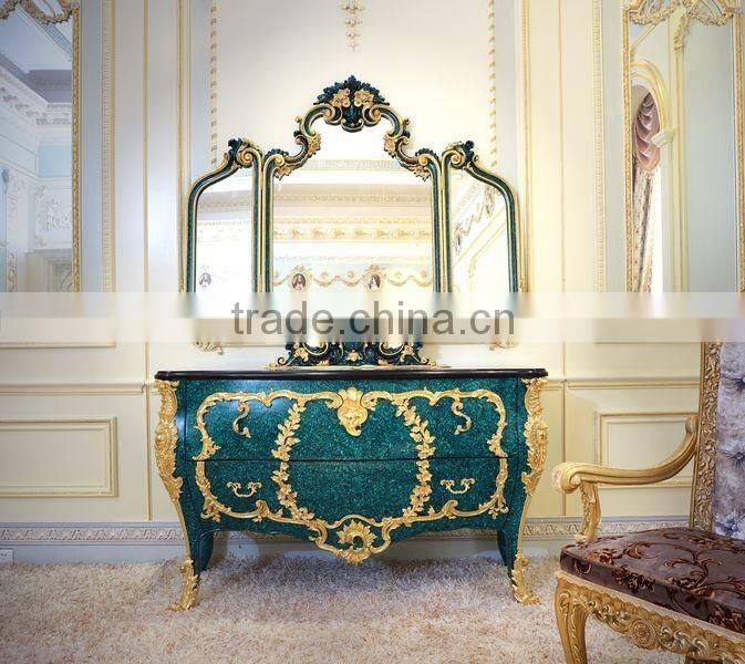 Luxury French Baroque Design New Classic Fabric Living Room Furniture Sofa Set/ Elegant Floral Wooden Hand Carved Sectional Sofa