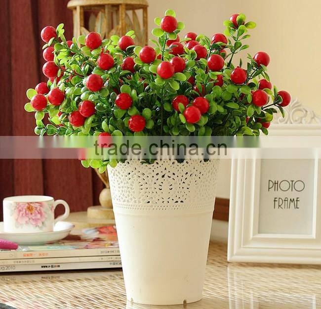 Home decor accessories plastic rich fruit artificial plant wholesale