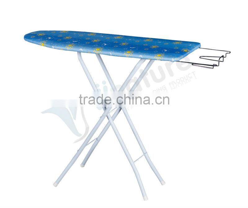 wooden ironing board iron table