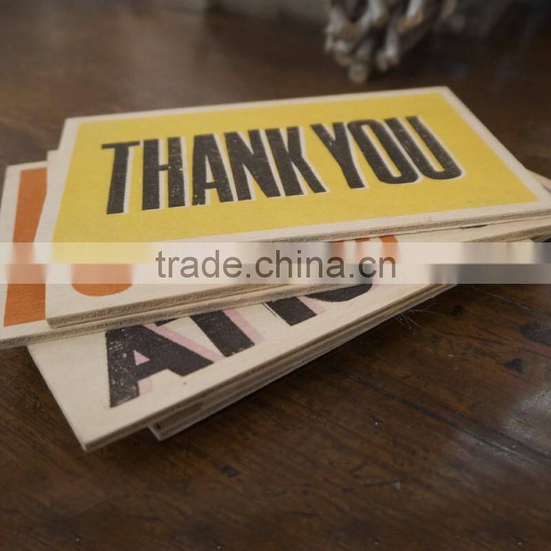 Personalized Wooden Poster Customization Advertising Board Plywood Post Card