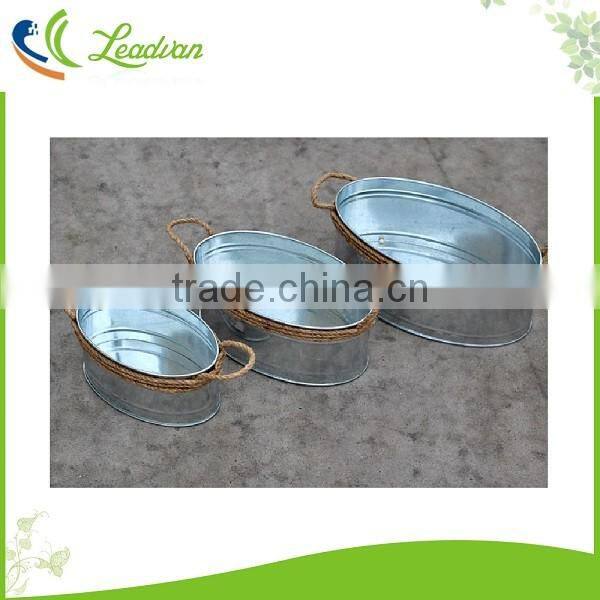 decorative garden metal plant pots indoor