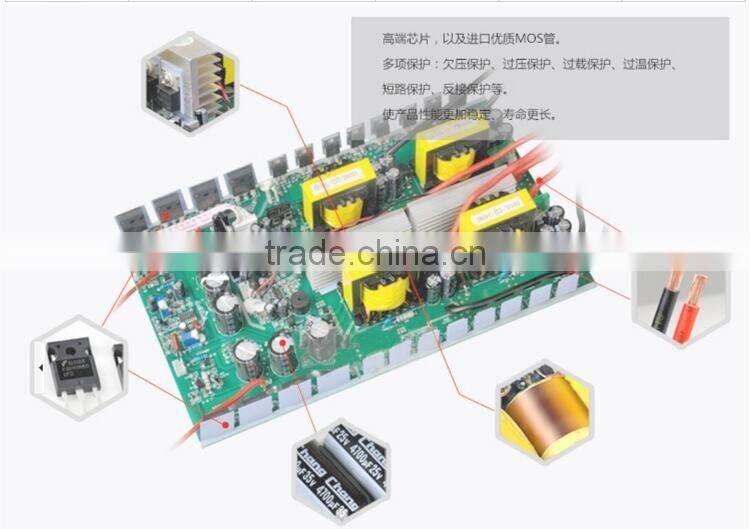 3000W Pure Sine Wave Solar Power Inverter High Frequency DC To AC Power Inverter For High Power Home Compliance