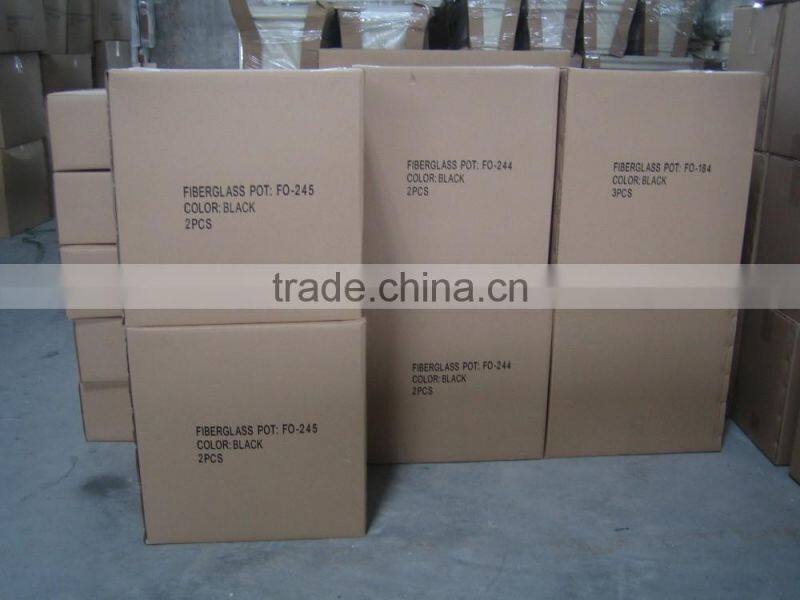 FO-245 Outdoor Cube Fiberglass Flower Planter