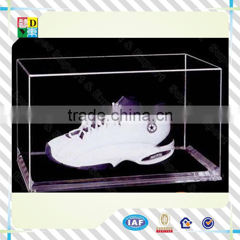latest acrylic shoe box with lid hot sale custom design acrylic shoe case acrylic shoe display