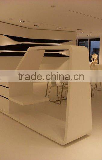 Custom sized corian made watch showcase