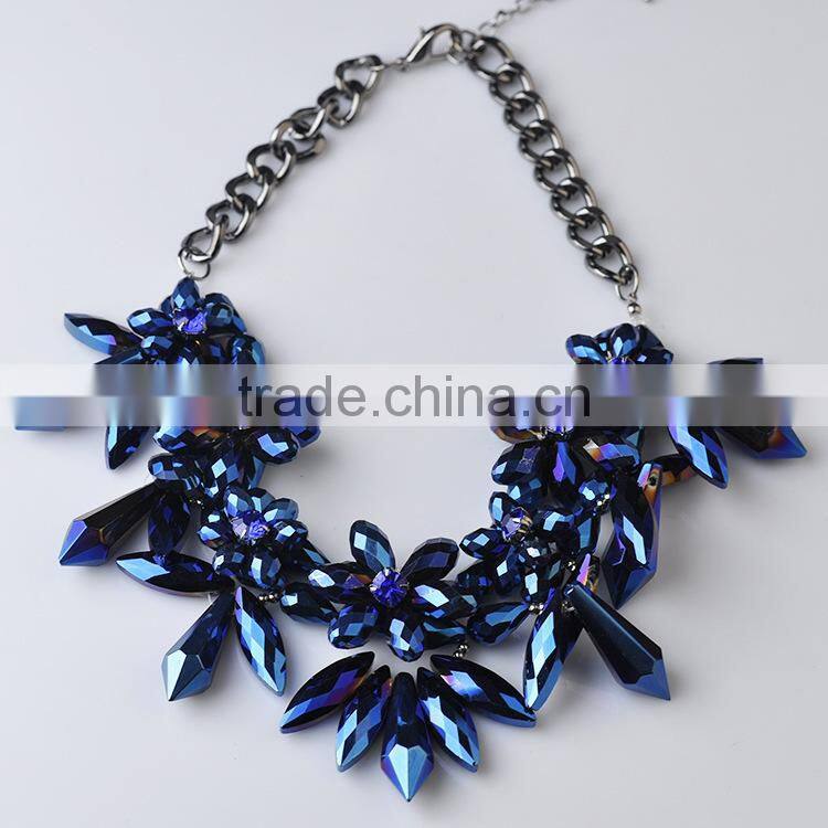Handmade new design women fashion alloy jewelry necklace
