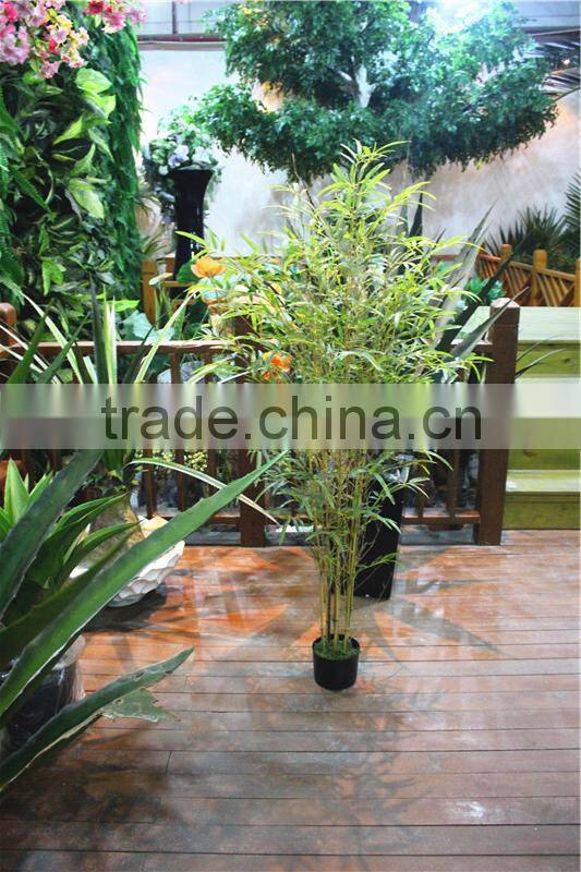 Home garden for hotel decoration 160cm Height making artificial live plastic green bamboo bonsai tree EZZPZ06 0202