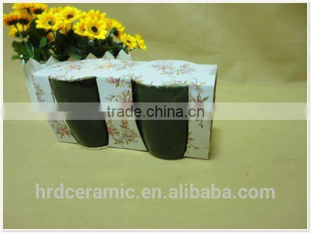 Personalized printing ceramic cup with double colorful