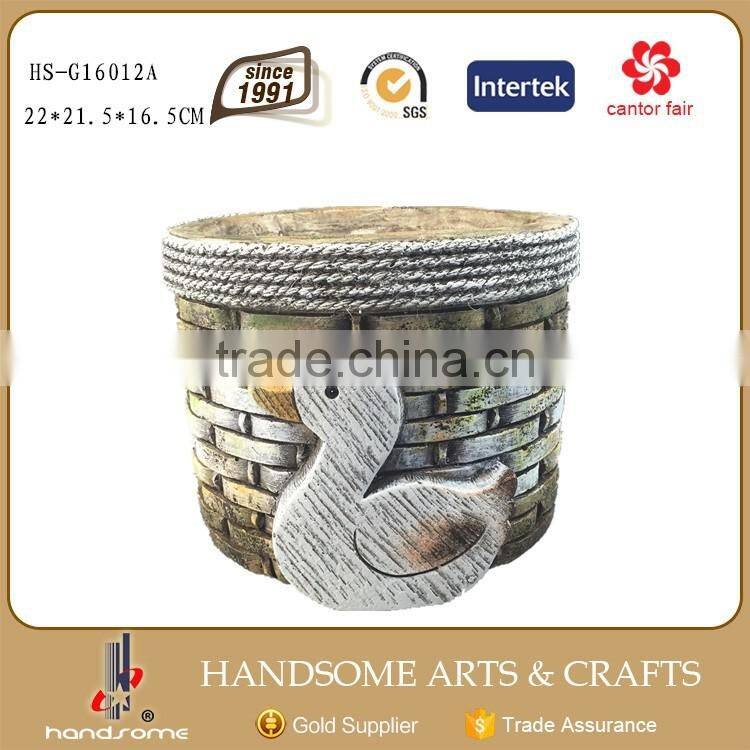 26 CM Magnesia Craft Flower Pot Flying Bird Garden Ornament