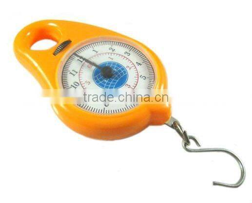 Portable hanging luggage spring scale