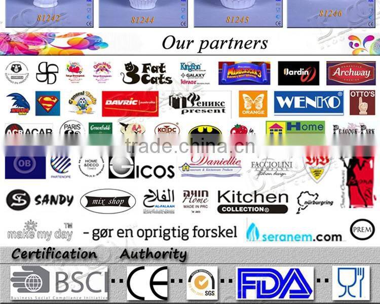 Flower shape white glaze ceramic coffee creamer container