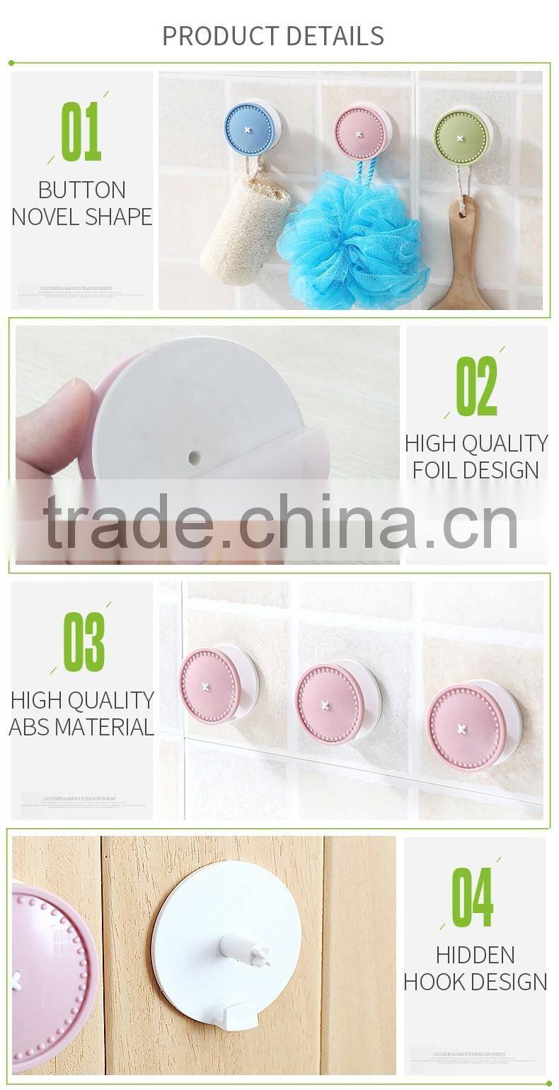 Plastic hooks for household, Round shape hooks, plastic round shape hooks 2 pcs/set