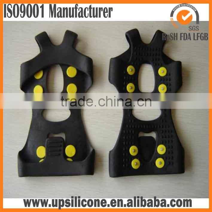 2016 NEW 10 SPIKES Anti-slip Silicone Rubbe motorcycle grip covers anti-slip ice grip shoe covers