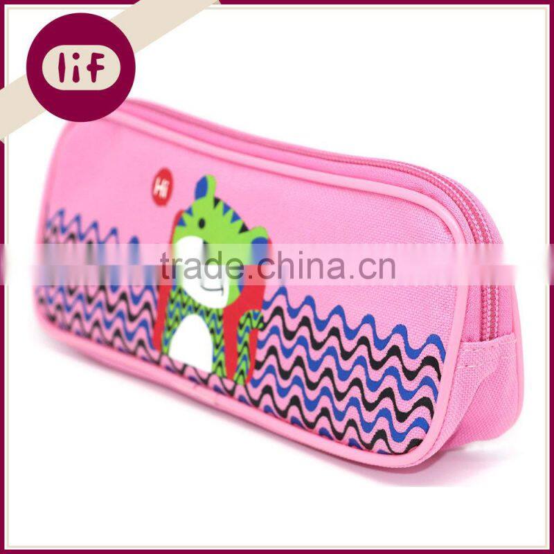 Cartoon Tiger Printing Canvas Pencil bag, Animal Printing Pencil Bag,Canvas Pencil Bag