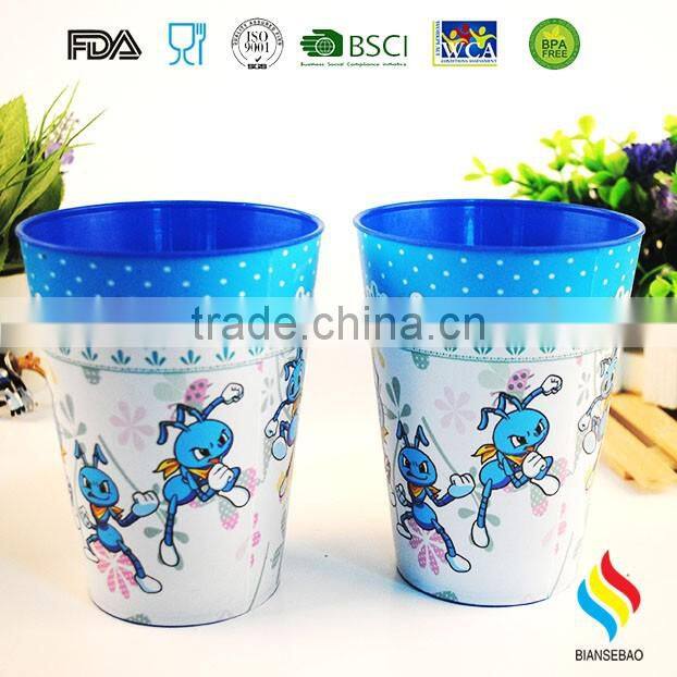 brand promotional gift printed pp travel cup with design