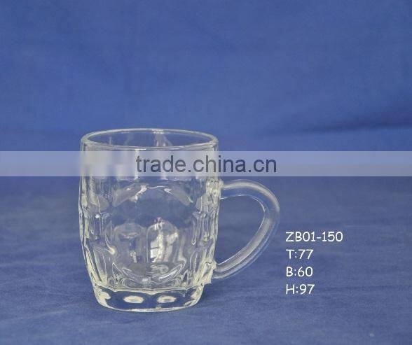 10oz 12oz 15oz 18oz glass beer mug glass tumbler with silk screen logo