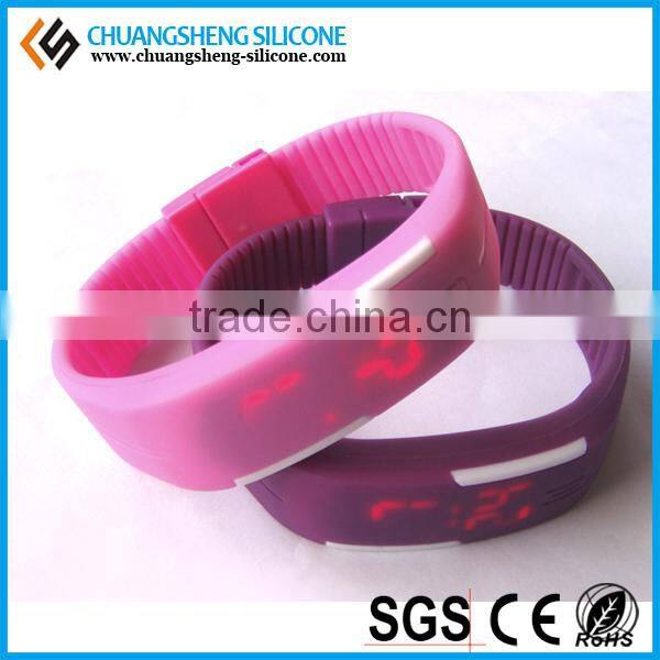 Factory price LED figures display silicone wristband