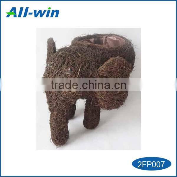 new-style elephant-shaped flower pot for garden use, hot sale animal shaped garden pot