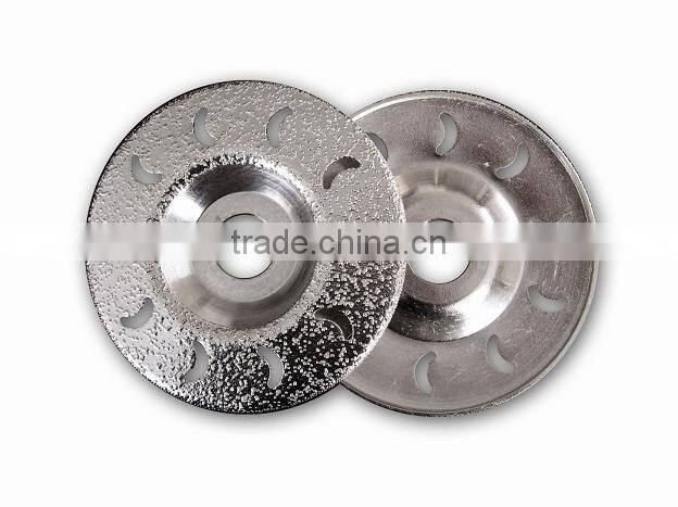 High quality Brazed DIAMOND grinding wheels for marbles/Vacuum Brazed Diamond G & P Tool