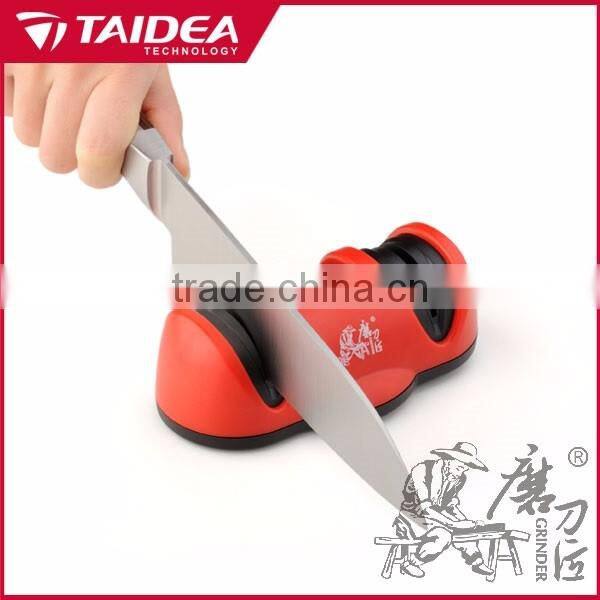 GRINDER 2 Stages Diamond and Ceramic Knife Sharpener with Suction Pad