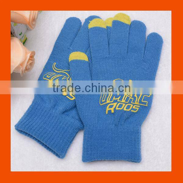 iPad Screen Touch Smart Gloves With Rubber Logo