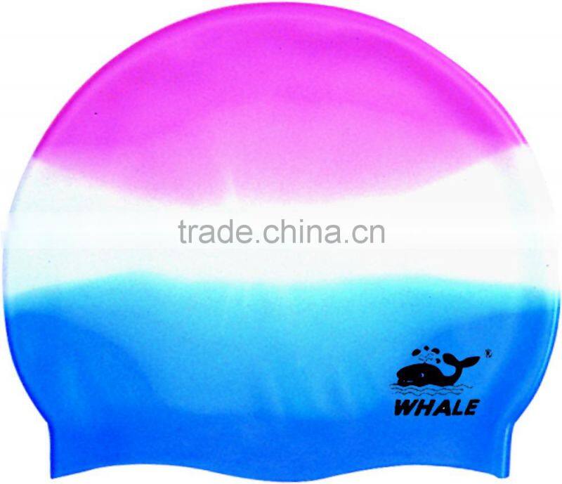 Multi colors fashionable swimming caps with customized logo(CAP-201)