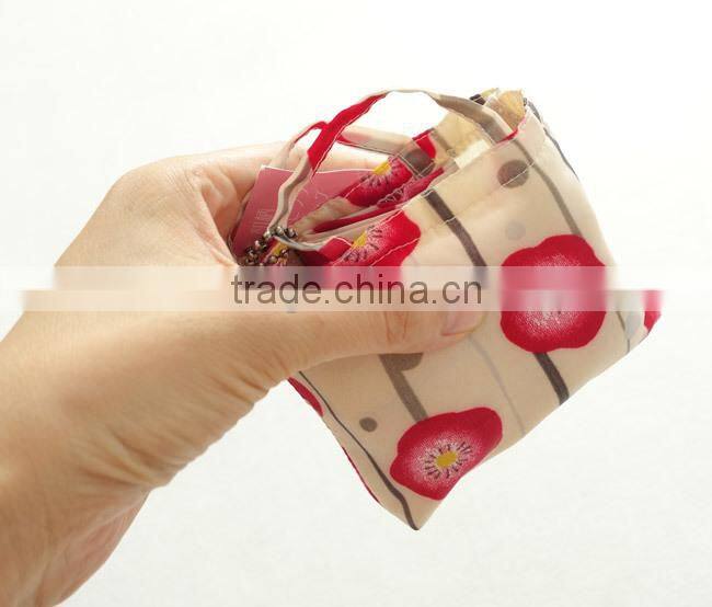 Promotion folding printing lady hand bags and shopping bags