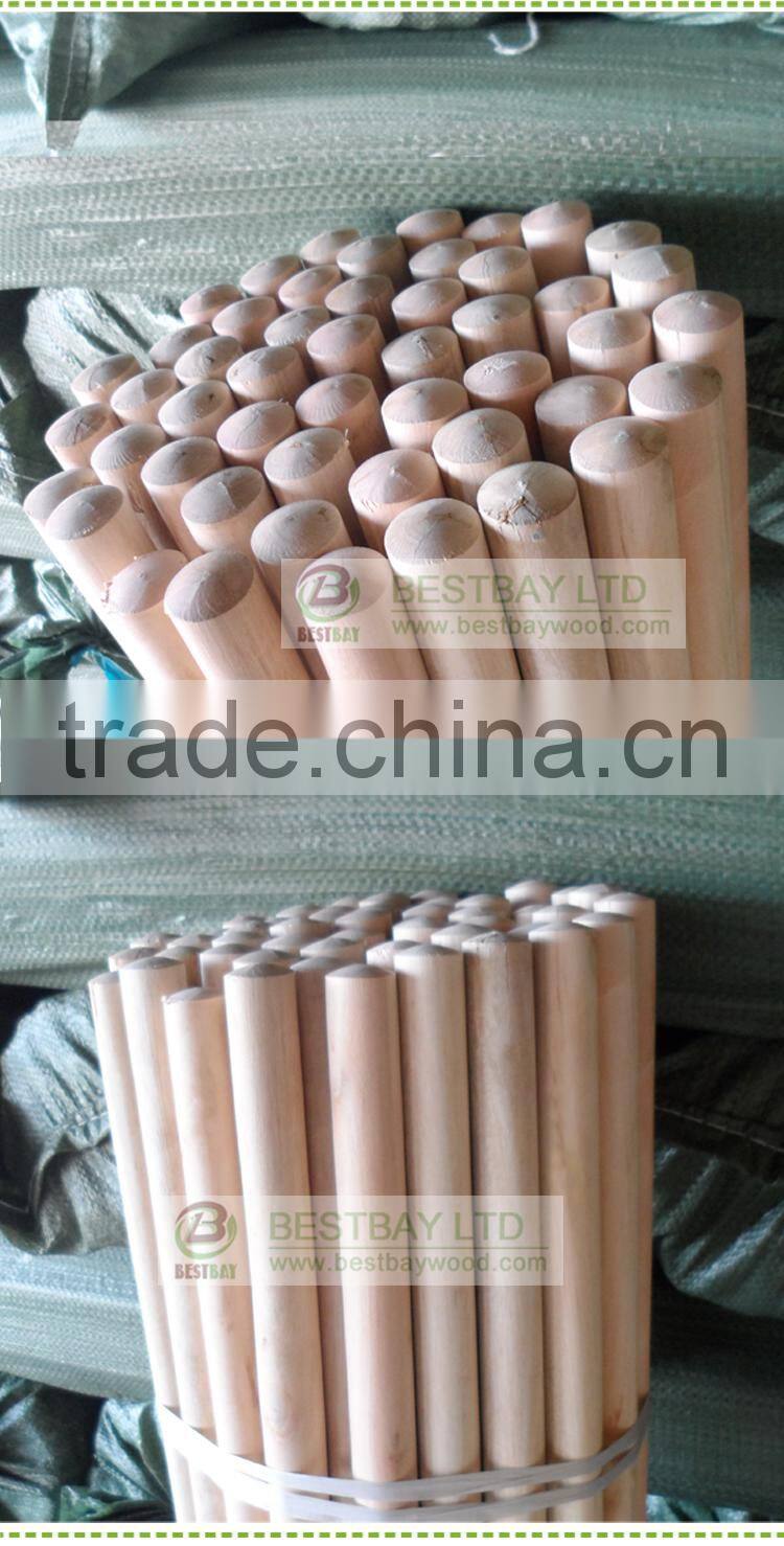 Hot sale natural wooden broom stick for sale