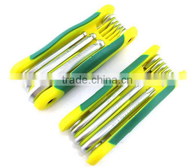 Berrylion tools ball end 8pcs foldable allen key set with reasonable price