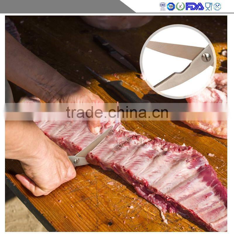 Kitchen scissors cuts - heavy duty stainless steel spring - - great poultry, fish, chicken, beef, barbecue, herbs and plastic