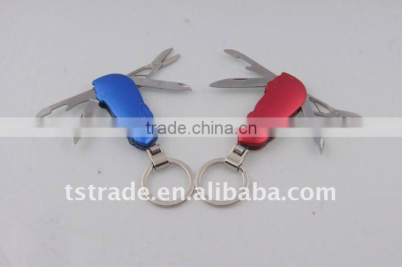 2014 new mini Gifts promotion kinfe popular keychain toolaluminium oxide mini aluminium oxide B102