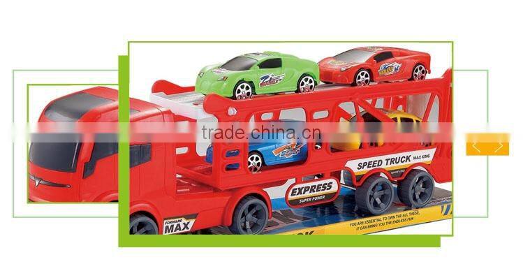 New product plastic friction car kids container truck toy