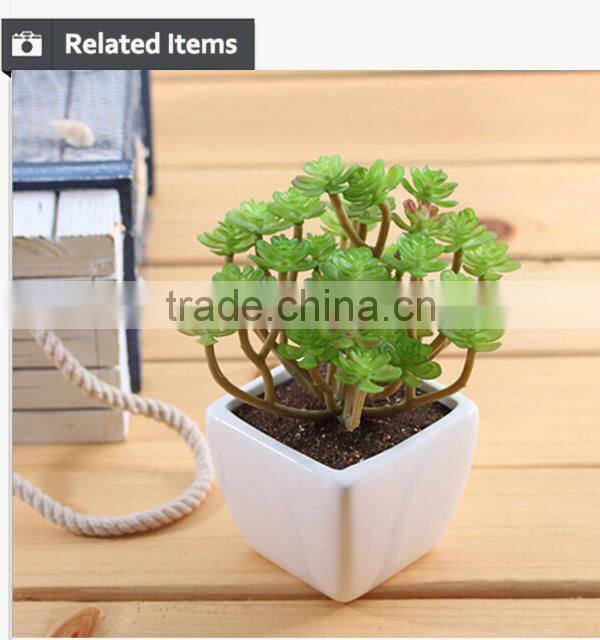 Cute artifiical mini succulent with ceramic pot