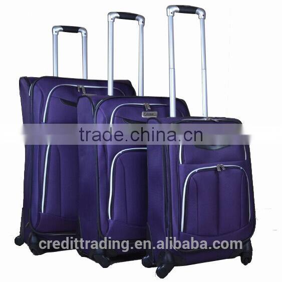 Pressional stock luggage trolley bag supplier from china