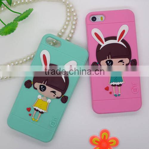 2015 Cute silicone mobile phone shell