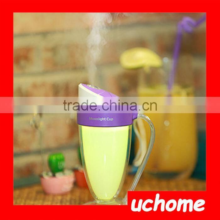 UCHOME 2017 Newest Design USB Moonlight Cup Humidifier With Coloful Led Light