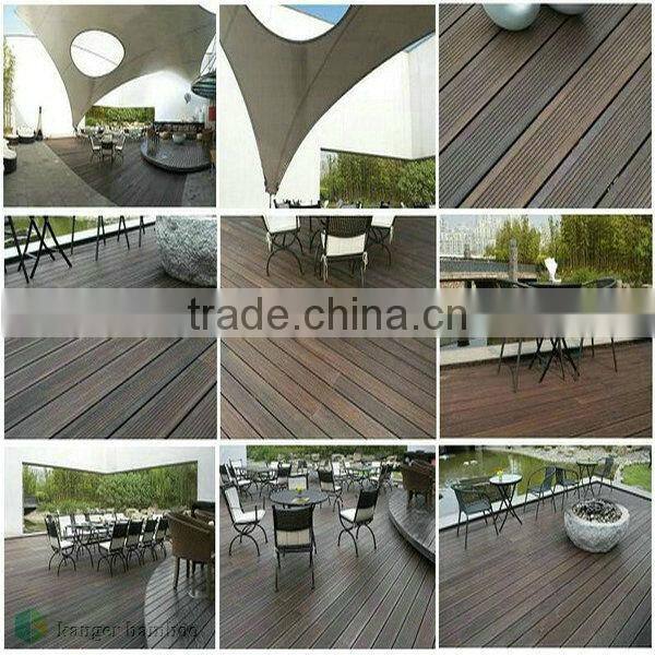 Kanger Outdoor decking bamboo flooring using VOS Coating